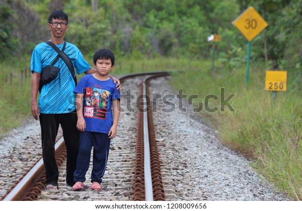 Uncle Nephew Going Outing Kg Kawang Stock Photo Edit Now 1208009656