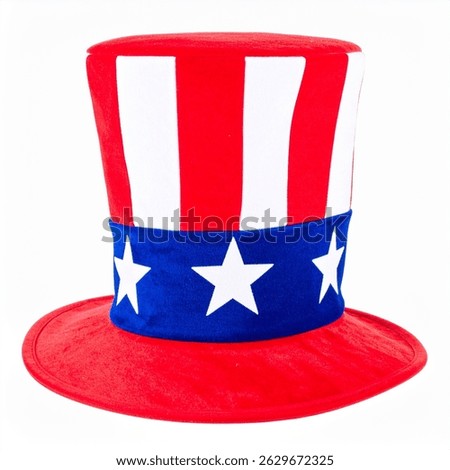 Uncle Sam hat isolated on white background