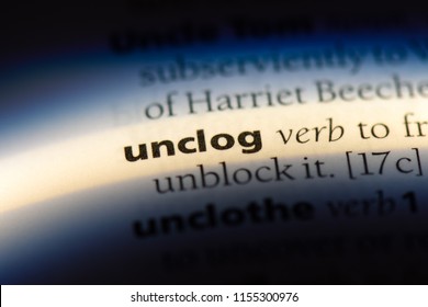 Unclog Word Dictionary Unclog Concept Stock Photo 1155300976 | Shutterstock