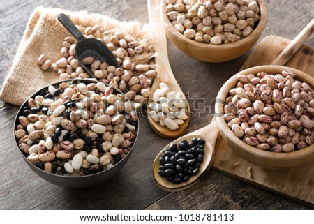 Similar – Image, Stock Photo Uncooked assorted legumes