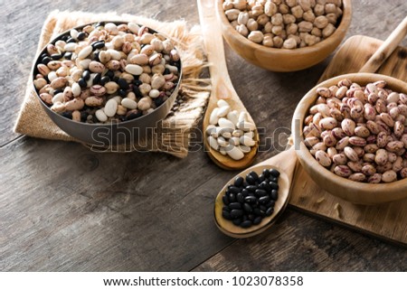 Similar – Image, Stock Photo Uncooked assorted legumes