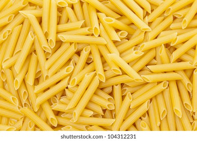 Uncooked Dry Penne Regata Italian Pasta