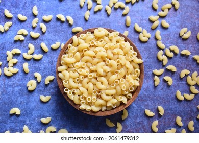 Uncooked Dry Ridged Elbow Macaroni Pasta