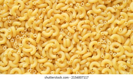 Uncooked Elbow Macaroni Pasta Background