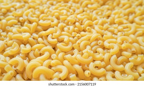 Uncooked Elbow Macaroni Pasta Background