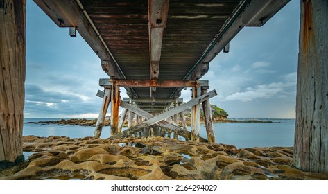 Under Bare Island Bridge In Evening