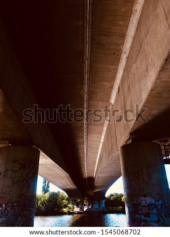 Under a bridge in Raunheim