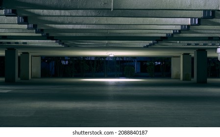 Under the bridge without people in the city at night - Powered by Shutterstock