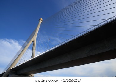 Under The Brunei Bridge, One Of Iconic Landmark In Brunei