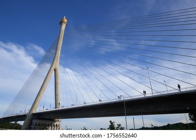 Under The Brunei Bridge, One Of Iconic Landmark In Brunei