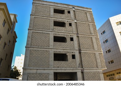 Under Construction Small Apartment Building Exterior Incomplete