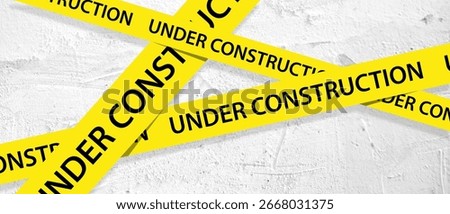 under construction text information sign