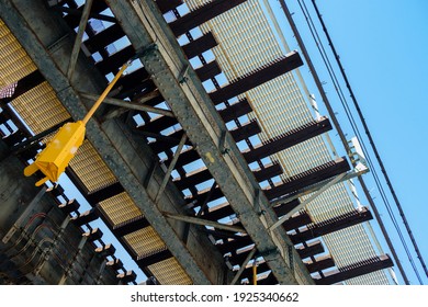 Under Elevated NYC Subway Tracks