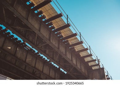 Under Elevated NYC Subway Tracks