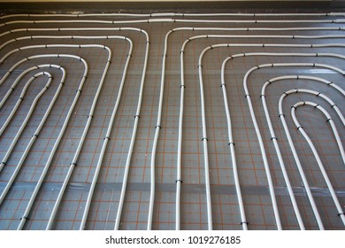 Under Floor Heating System In A New House