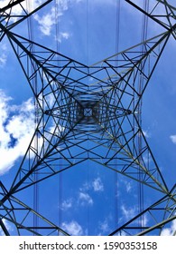 Under neath, looking up at a Pylon