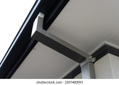 Under Roof Rain Gutter Drain Pipe Stock Photo 2207483091 | Shutterstock