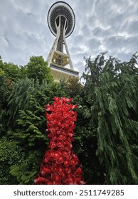 Under the Space Needle in Seattle
