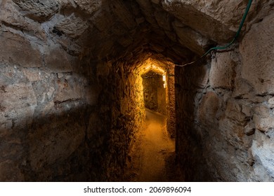 under the tunnel in saint jean d'acre, israel, middle east - Shutterstock ID 2069896094