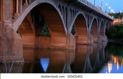 Under The University Bridge, Saskatoon, Saskatchewan