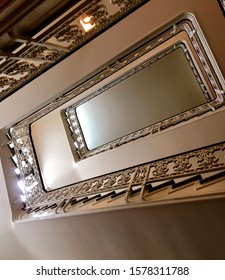 Under View Of Upside Down Staircase In Annapolis Naval Academy