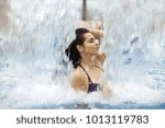 Under the waterfall
