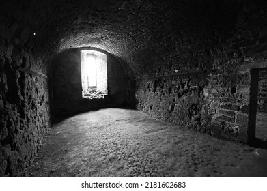 The Undercroft Of A Medieval Abbey. 