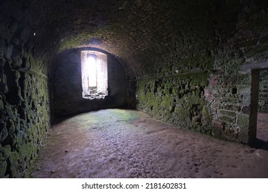 The Undercroft Of A Medieval Abbey.