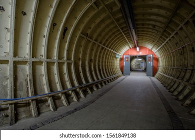 Underground Bunker With Lights And Door