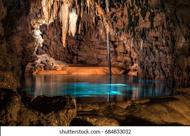 Underground Caves of Okinawa, Japan - June 5, 2017:  Gyokusendo Cave - Shutterstock ID 684833032