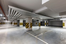 Underground Empty Parking Garage Stock Photo Containing Parking And 