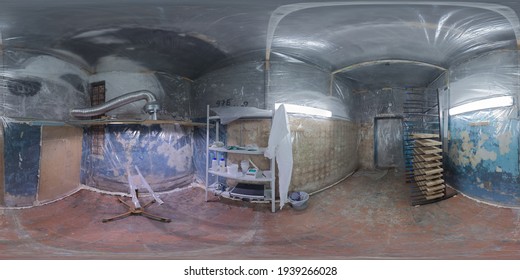 Underground paint shop clean room spherical panorama