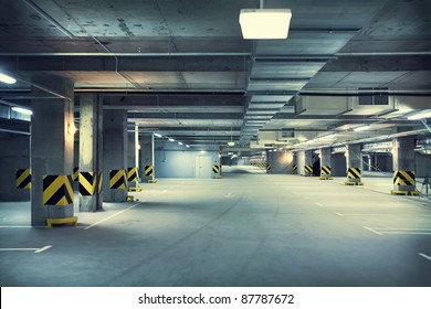 Underground parking - Shutterstock ID 87787672