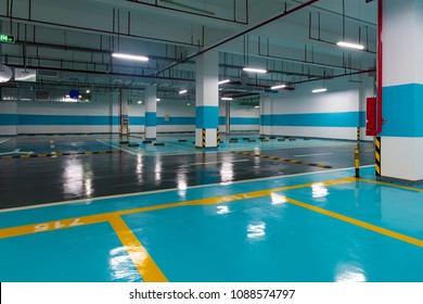 Underground Parking Ceiling Piping Systems Stock Photo 1088574731 ...