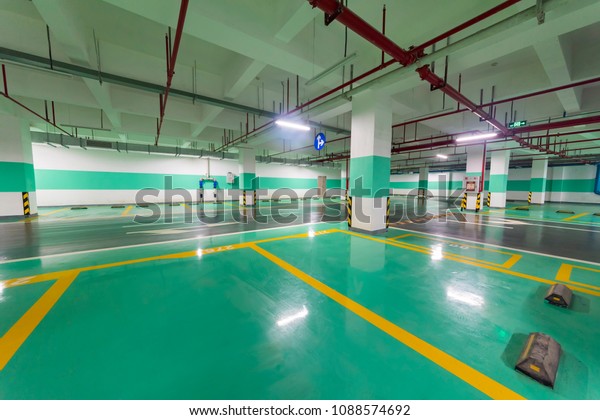 Underground parking\
and ceiling piping\
systems.