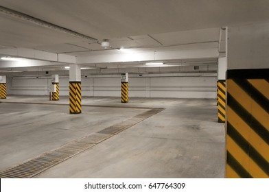 Underground Parking, Empty Private Garage 