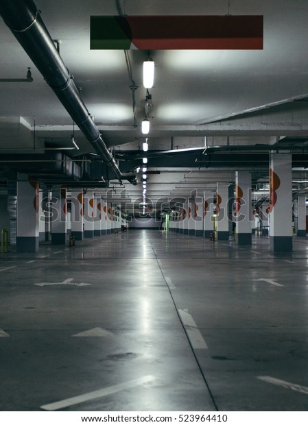 Underground parking\
garage\
