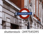 Underground sign on one of London