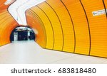 underground subway marienplatz passenger tunnel in munchen germany