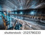 Underground theme park in big salt mine Salina Turda, Turda in Romania, transylvania. Popular tourist destination.