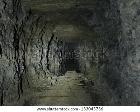 Underground tunnel at Peter The Great Sea Fortress, Tallinn, Estonia