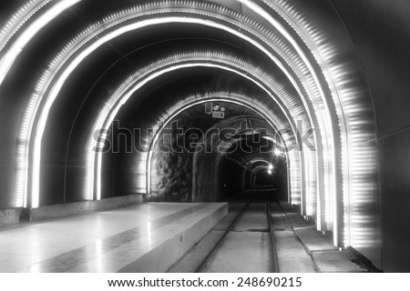 Similar – the tunnel Deserted Tunnel