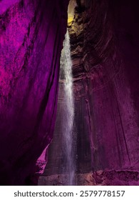 Underground Waterfall at Ruby Falls Chattanooga, Tennessee