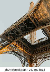 Underneath the Eiffel Tower in Paris