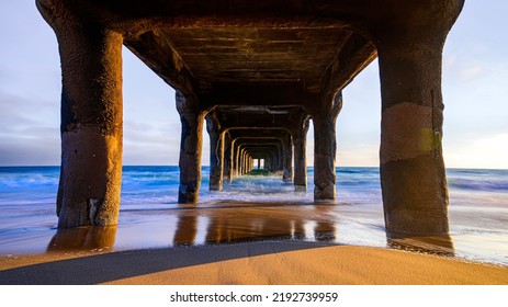 Underneath the Manhattan Beach Pier, 2022 - Shutterstock ID 2192739959