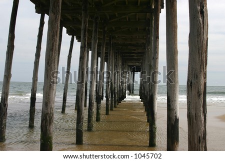 Underneath the pier