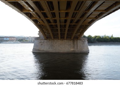 Underside of a bridge