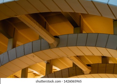 Underside Of A Tensegrity Bridge