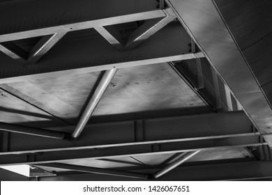 Underside Of A Tensegrity Bridge