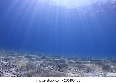 Underwater Background And Sea Floor